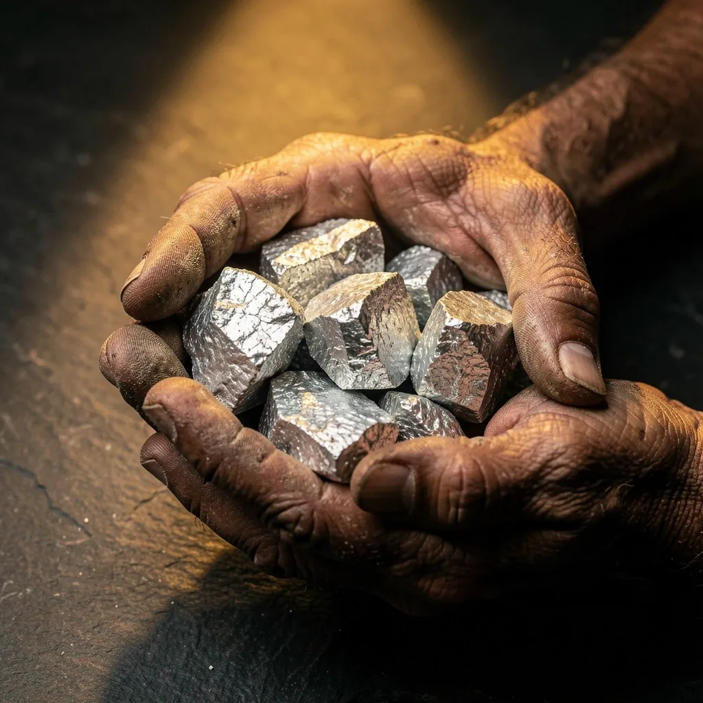 Raw mineral crystals representing essential micronutrients